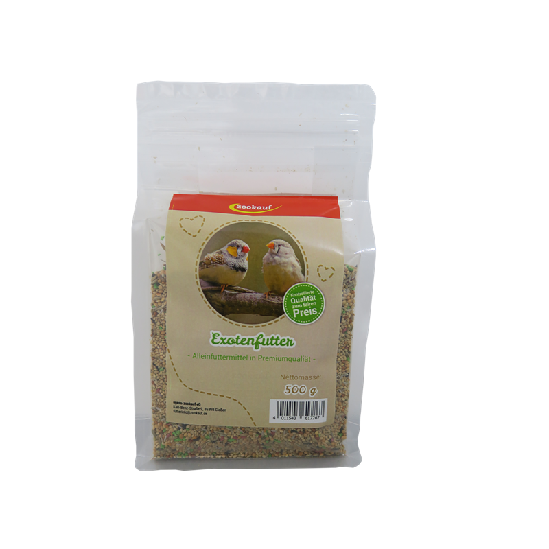 zookauf Vogel Futter Premium für Exoten 500 g