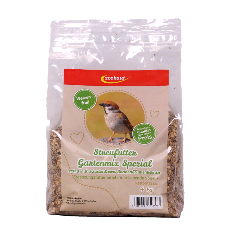 zookauf Streufutter Gartenmix Spezial 4 kg