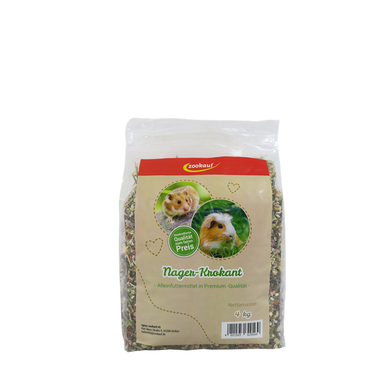 zookauf Nager Futter Premium Krokant 4 kg