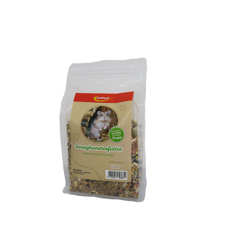 zookauf Nager Futter Premium für Zwerghamster 450 g