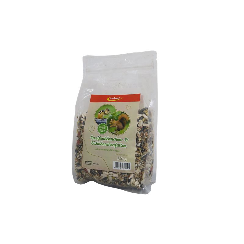 zookauf Nager Futter Premium für Streifenhörnchen 750 g