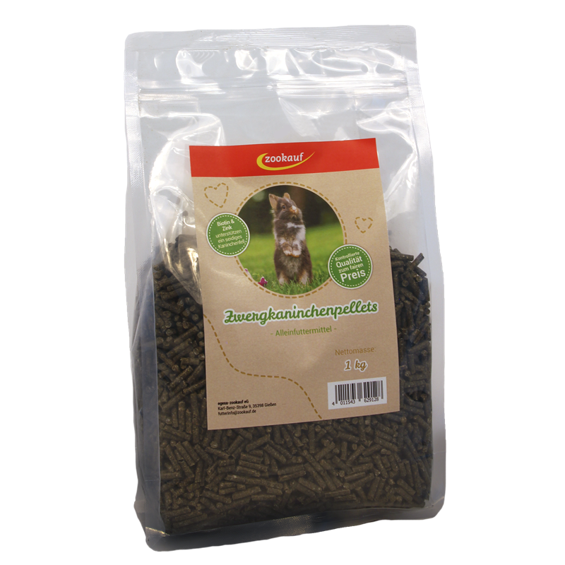 zookauf Nager Futter Zwergkaninchenpellets 1 kg