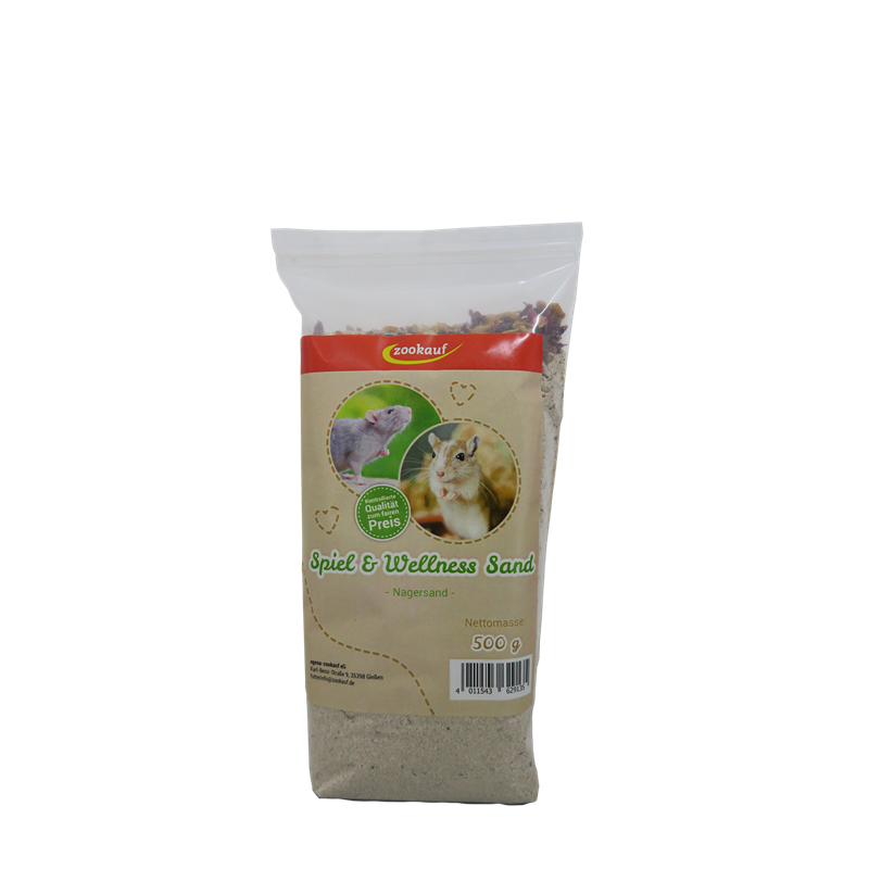 zookauf Nager Sand für Spiel und Wellness 500 g