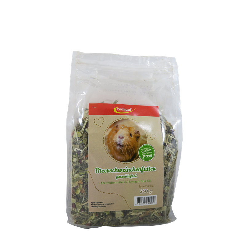 zookauf Meerschweinchenfutter Premium getreidefrei 850 g