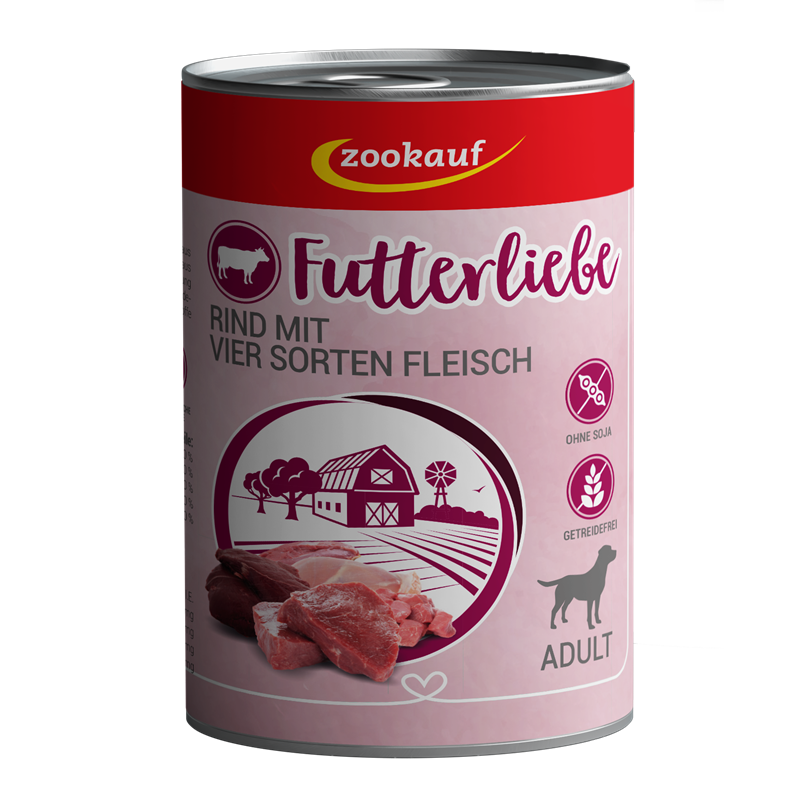zookauf Adult Rind mit 4-Sorten Fleisch 400 g