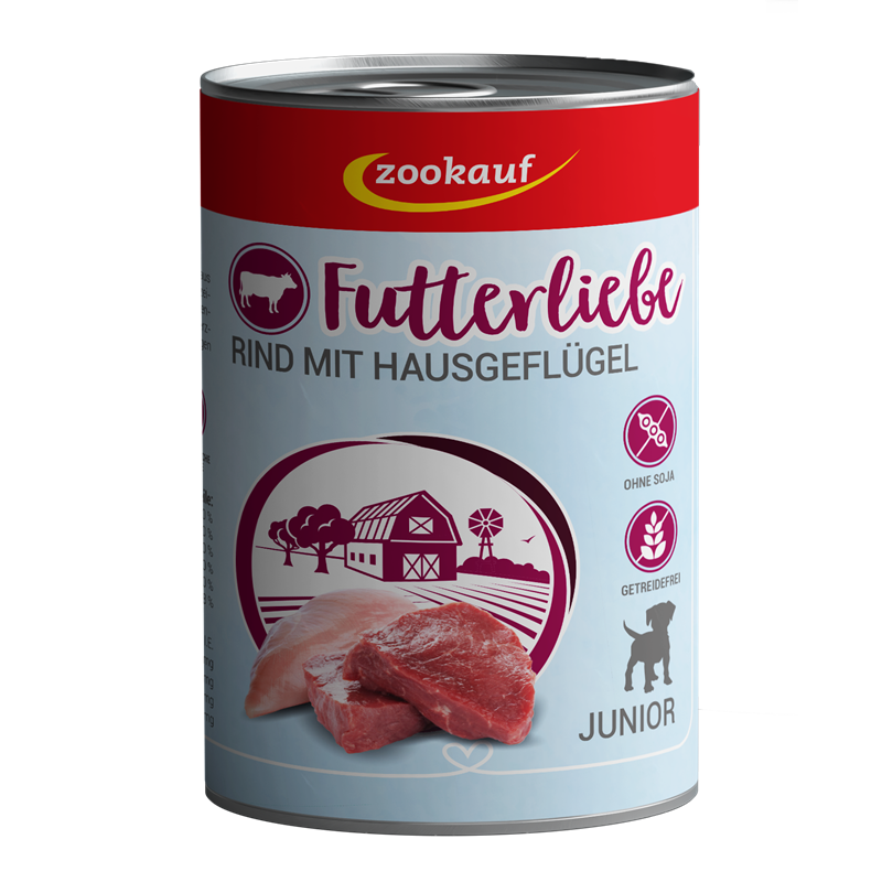 zookauf Welpen Rind mit Hausgeflügel 400 g