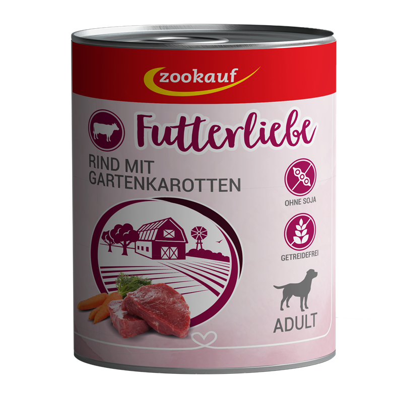 zookauf Adult Rind mit Gartenkarotten 800 g