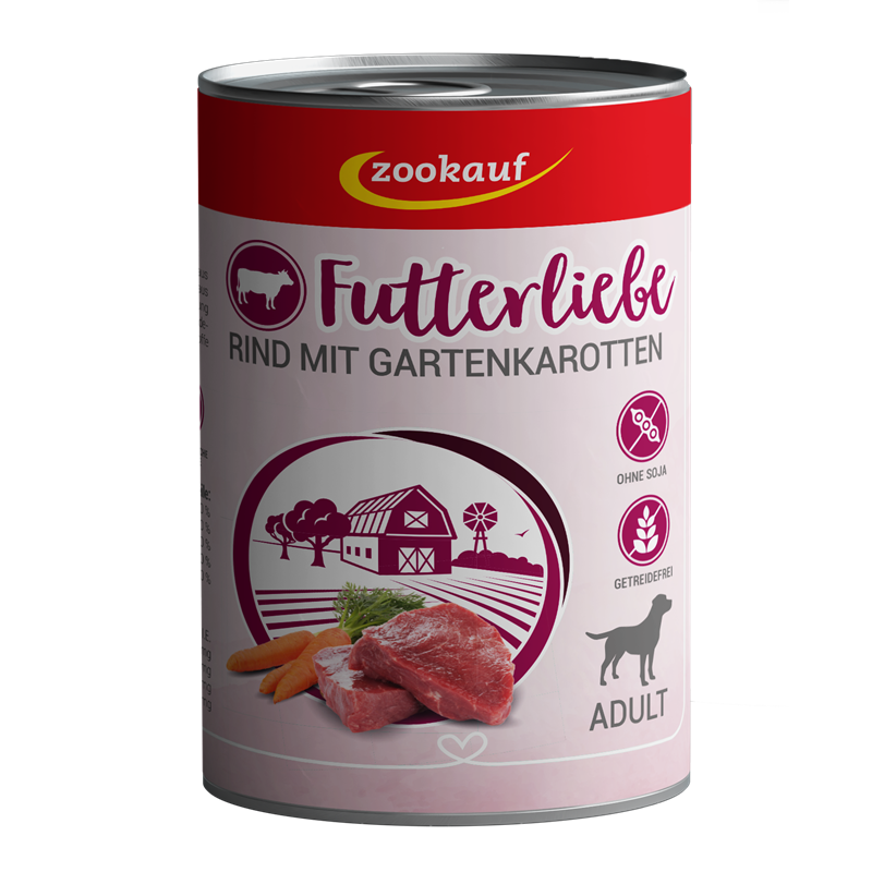 zookauf Adult Rind mit Gartenkarotten 400 g