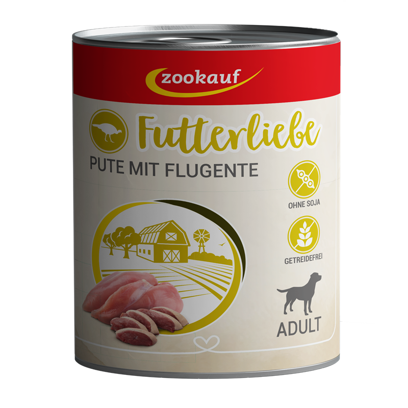 zookauf Adult Pute mit Flugente 800 g