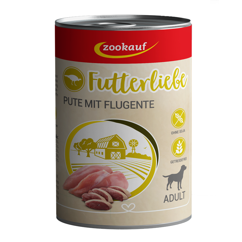 zookauf Adult Pute mit Flugente 400 g