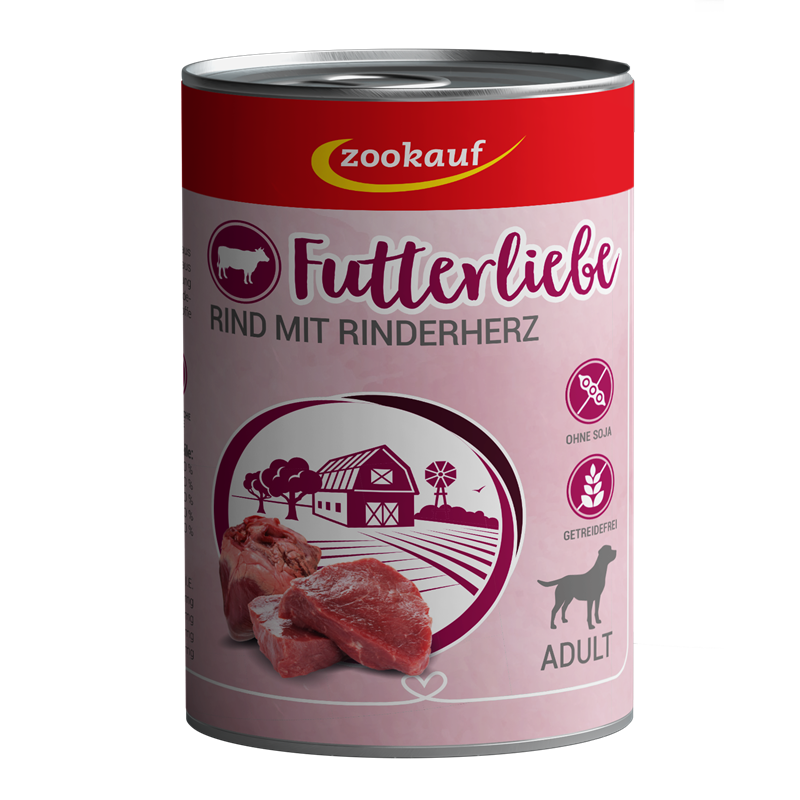zookauf Adult Rind mit Rinderherz 400 g