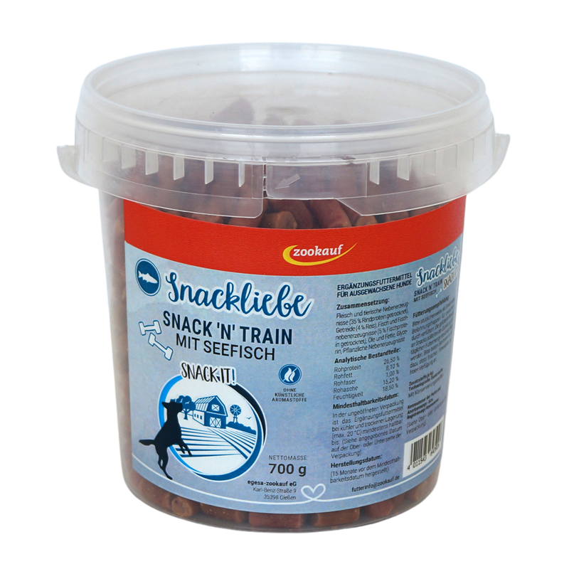 zookauf Snackliebe Snack n Train Seefisch 700 g