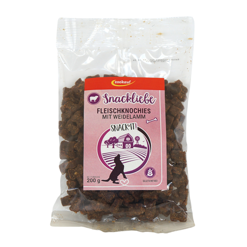 zookauf Snackliebe Fleischknochies Weidelamm 200 g
