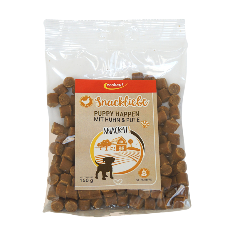 zookauf Snackliebe Puppy-Happen Huhn & Pute 150 g