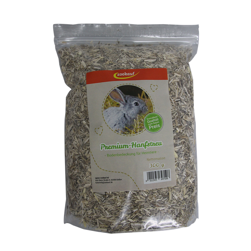 zookauf Nager Premium Hanfstreu 300 g