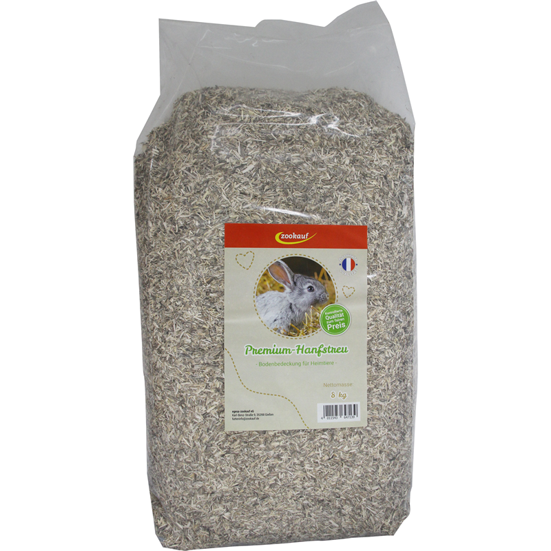 zookauf Nager Premium Hanfstreu 8 kg