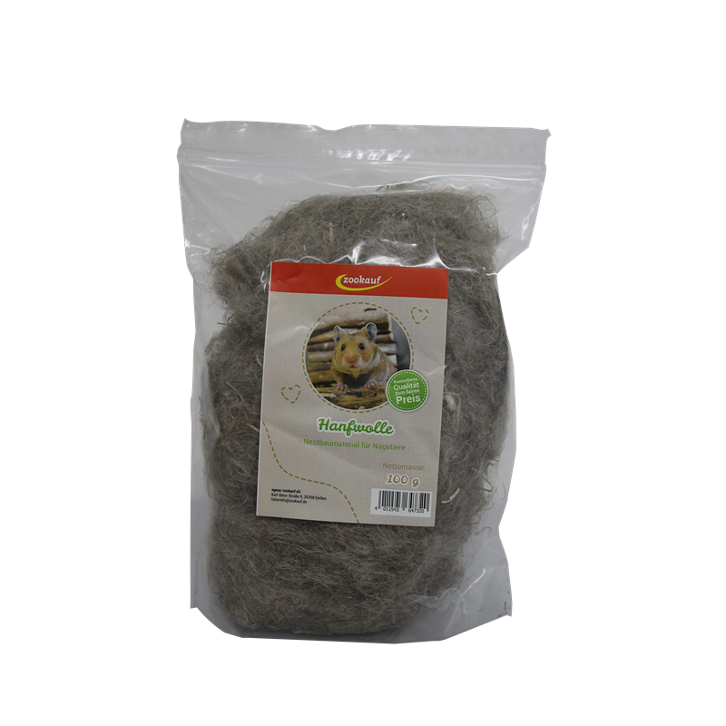 zookauf Nager Premium Hanfwolle 100 g