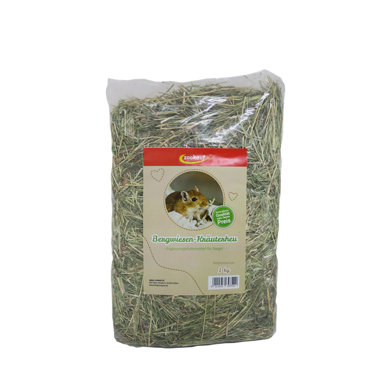 zookauf Nager Premium Bergwiesen-Kräuterheu 1 kg