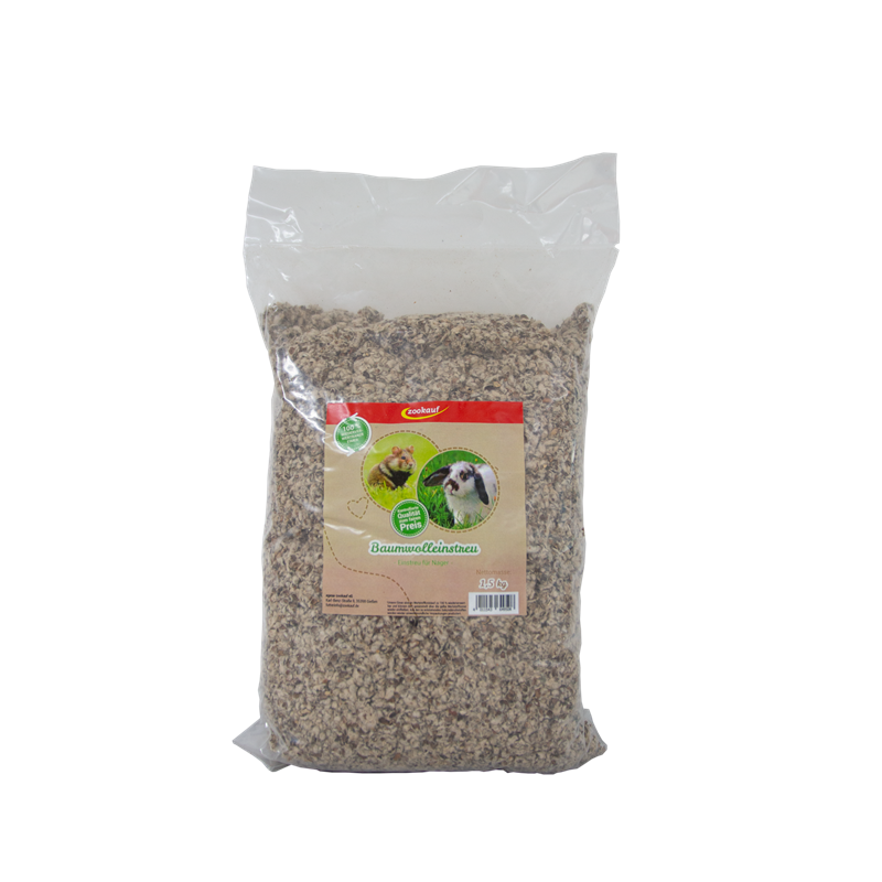 zookauf Premium-Baumwolleinstreu 1,5 kg