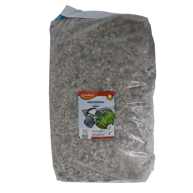 zookauf Aquarienkies natur 5 - 8 mm 25 kg