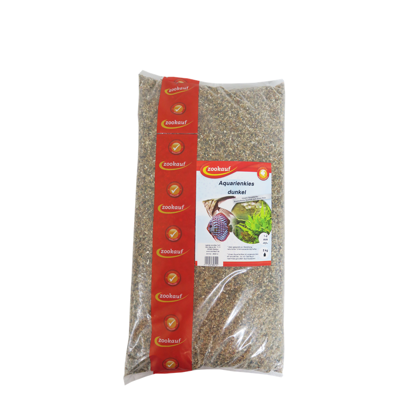 zookauf Aquarienkies dunkel 1 - 2 mm  5 kg
