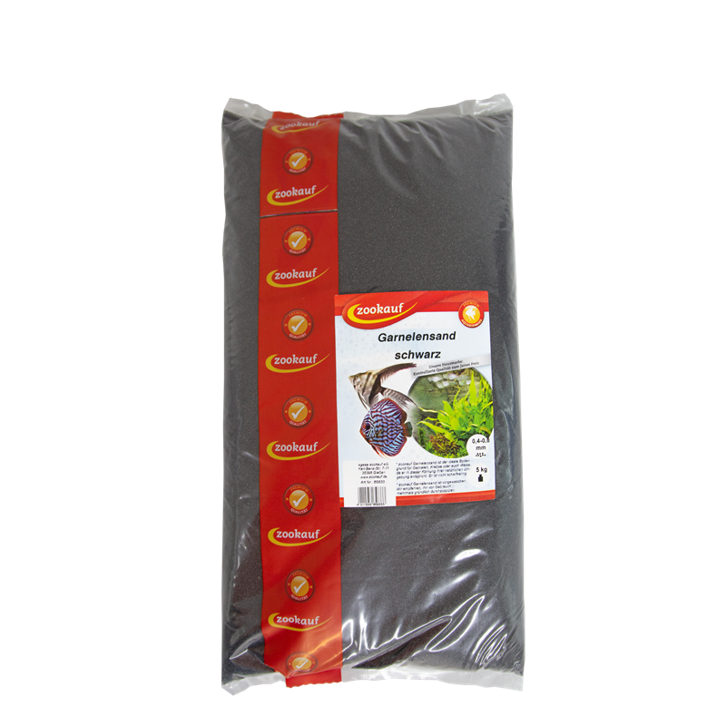 zookauf Garnelensand schwarz 0,4-0,8 mm 5 kg