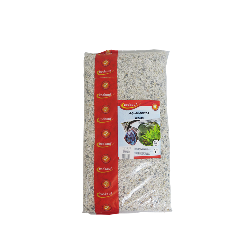 zookauf Aquarienkies weiß 2 - 3,5 mm 5 kg