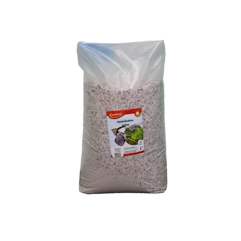 zookauf Aquarienkies weiß 2 - 3,5 mm 25 kg