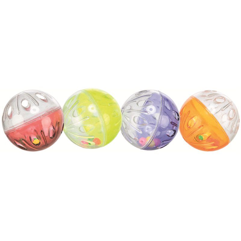 Trixie Rasselbälle Set aus Kunststoff ø 4,5 cm