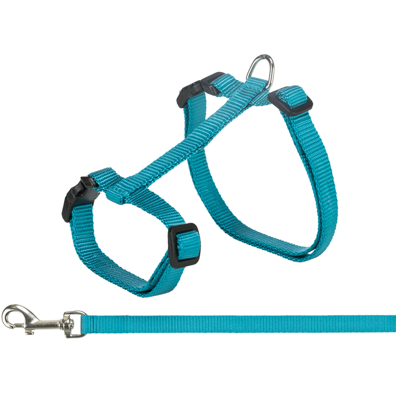 Trixie Katzengeschirr XXL mit Leine 34 - 57 cm / 13 mm, Leine: 1,20 m