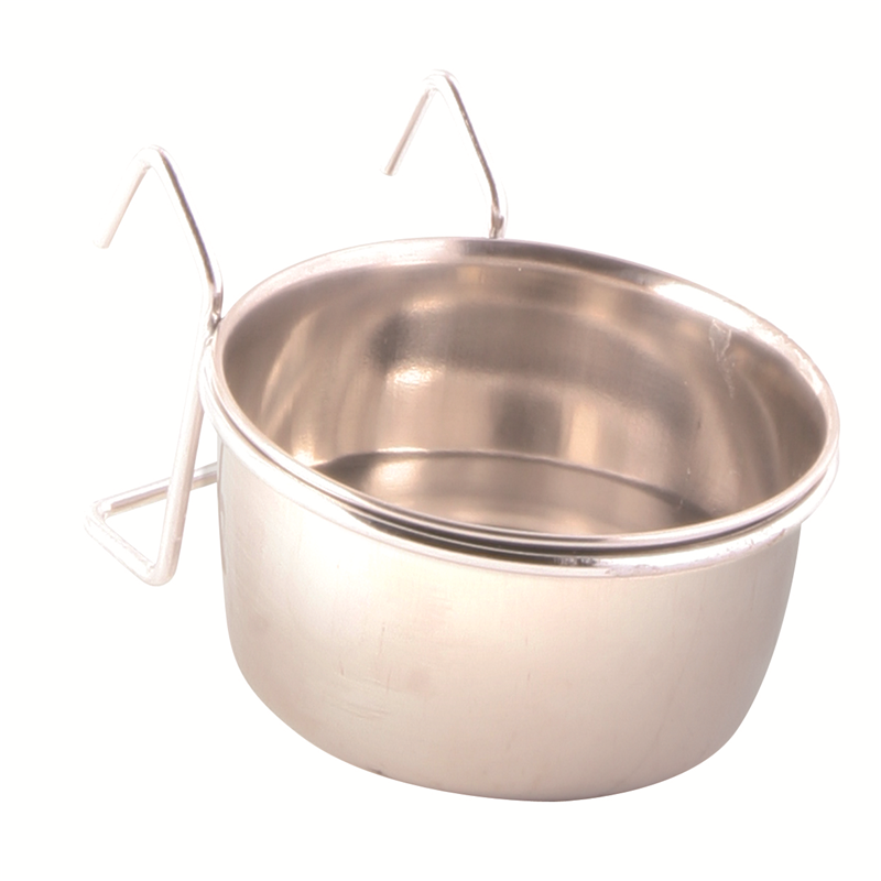 Trixie Edelstahlnapf mit Halter ø 7 cm / 150 ml