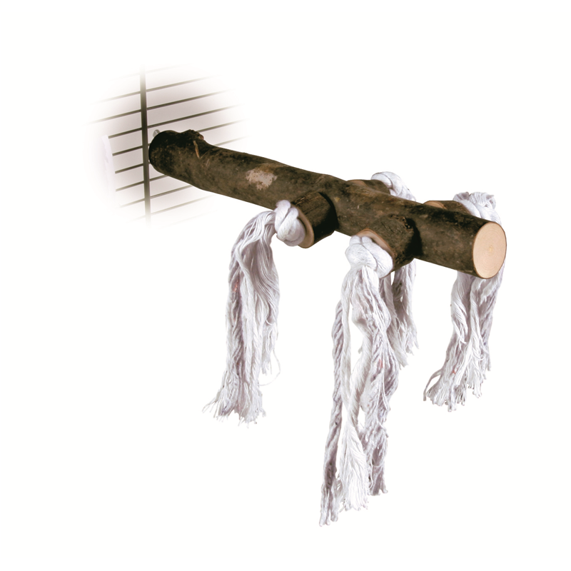 Trixie Natural Living Sitzstange mit Tau für Vögel 25 cm / ø 25 mm