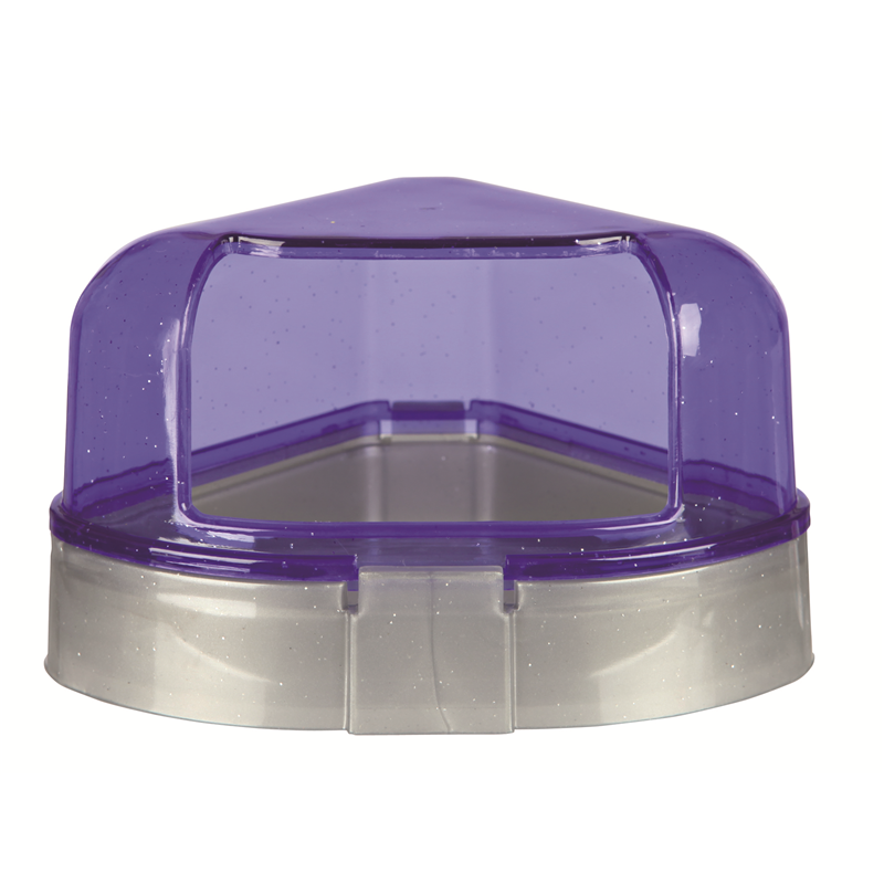 Trixie Ecktoilette mit Dach für Kleinnager 14 × 8 × 11/ 11 cm