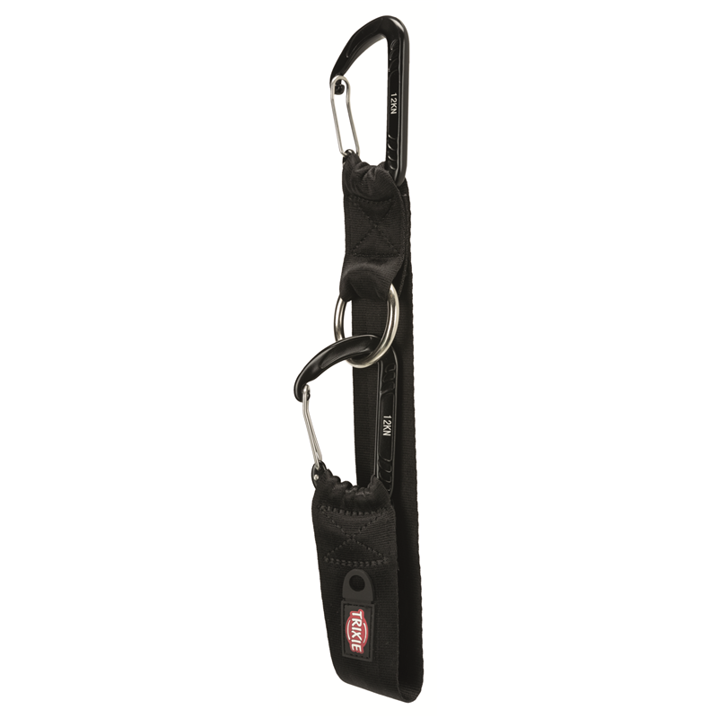 Trixie Universal-Anschnallschlaufe für Hunde, schwarz 30 cm/38 mm