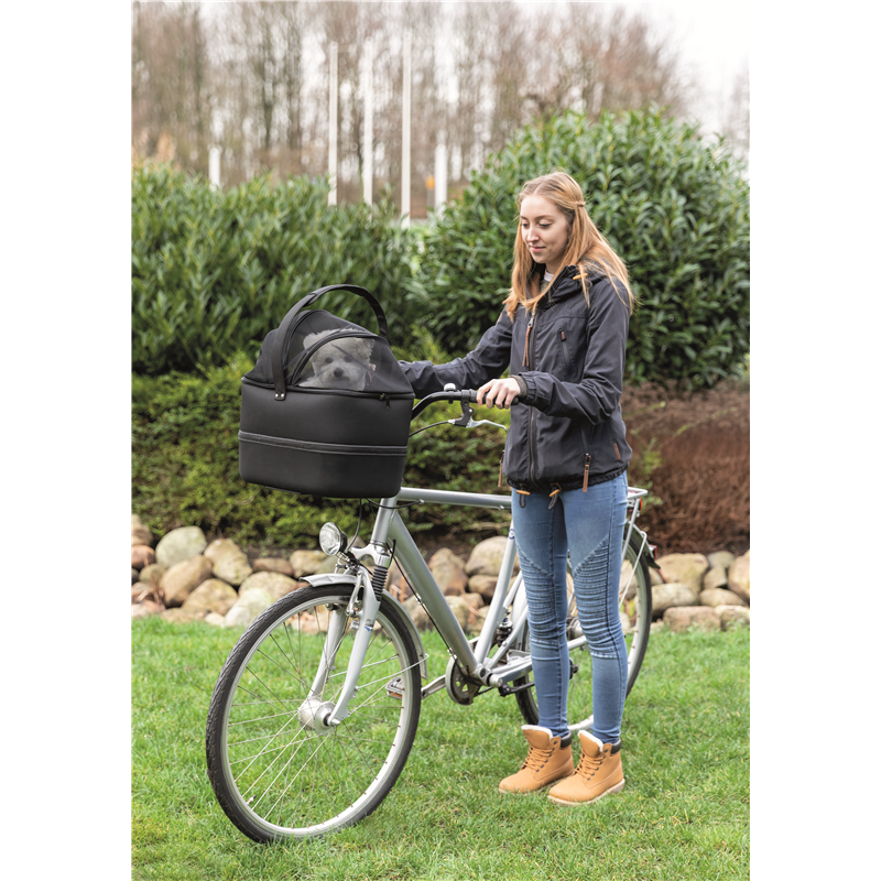 Trixie Hunde Fahrradkorb schwarz 41×47×39