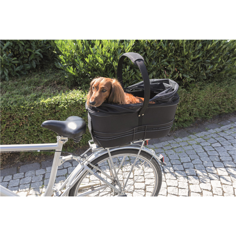 Trixie Hunde Fahrradkorb Long schwarz 29x49x60cm