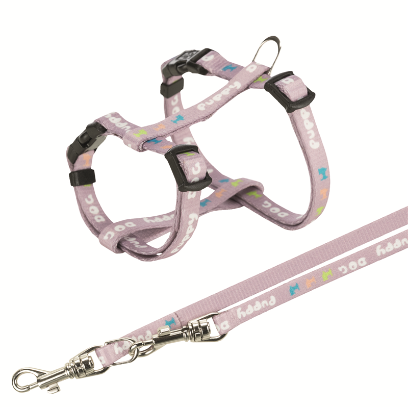 Trixiexie Junior Welpengeschirr mit Leine, M-L, 27-45 cm /10 mm