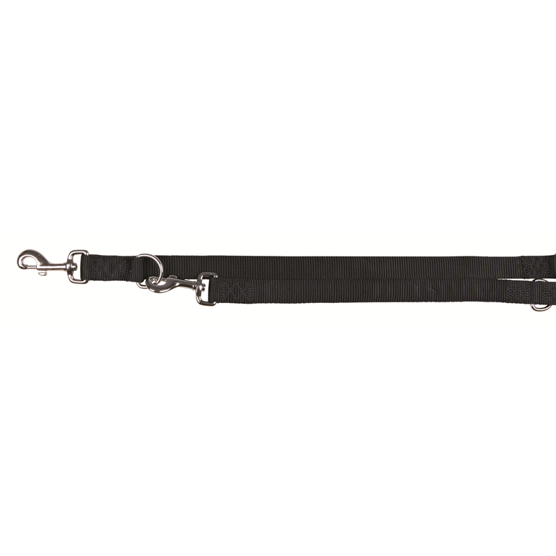 Trixie Premium Verlängerungsleine, doppellagiges Nylon schwarz M-L 2 Meter / 20 mm