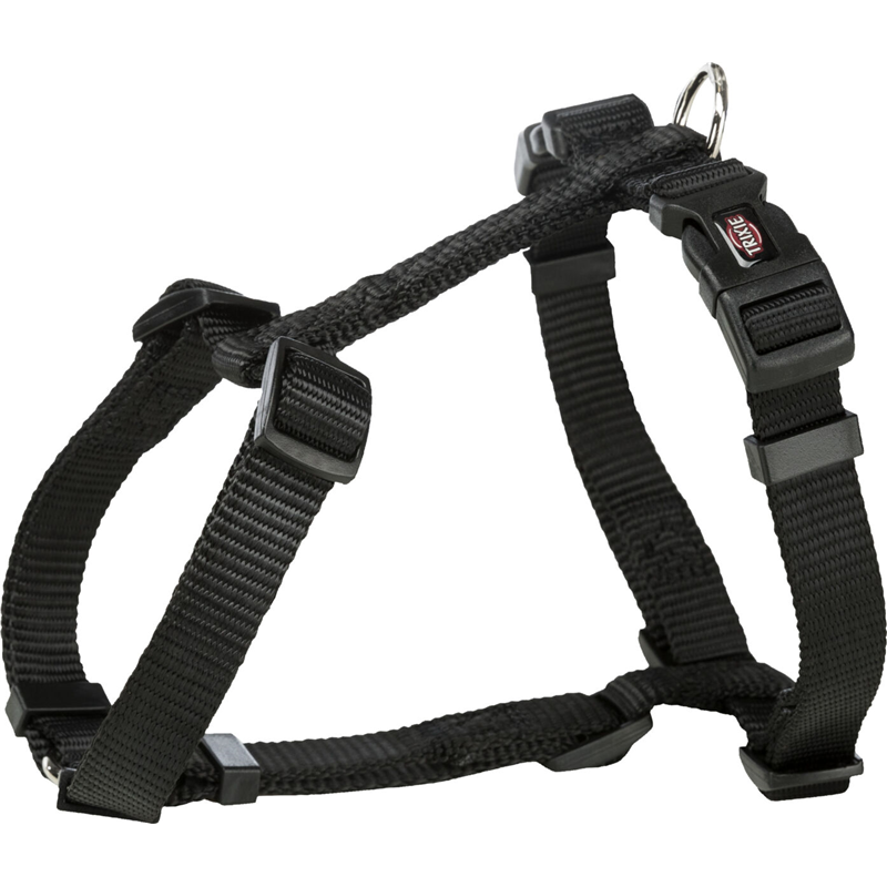 Trixie Premium H-Geschirr schwarz XS-S 30-44 cm/10 mm