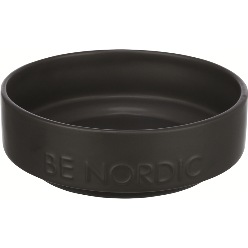 Trixie BE NORDIC Napf Keramik/Gummi, 1,2 l/ø 18 cm schwarz