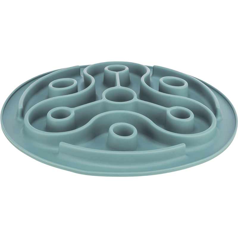 Trixie Dog Slow Feeding Matte, TPE, ø 28 cm, blau