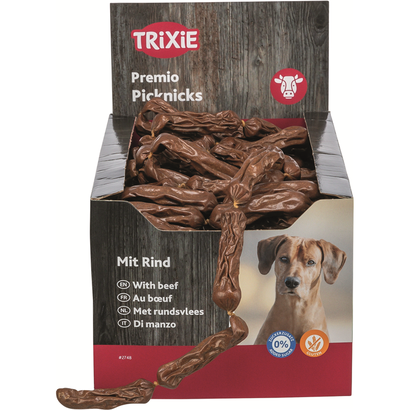 Trixie Premio Picknicks Würstchen Rind 8 cm/8 g