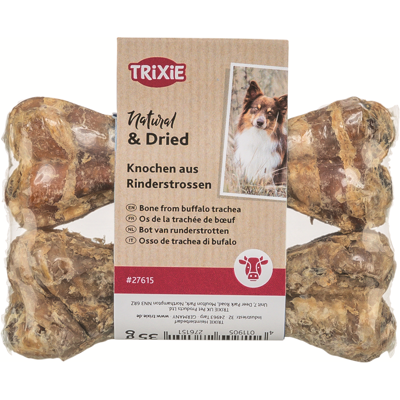 Trixie Kauknochen aus Rinderstrossen 10 cm / 2 x 35 g