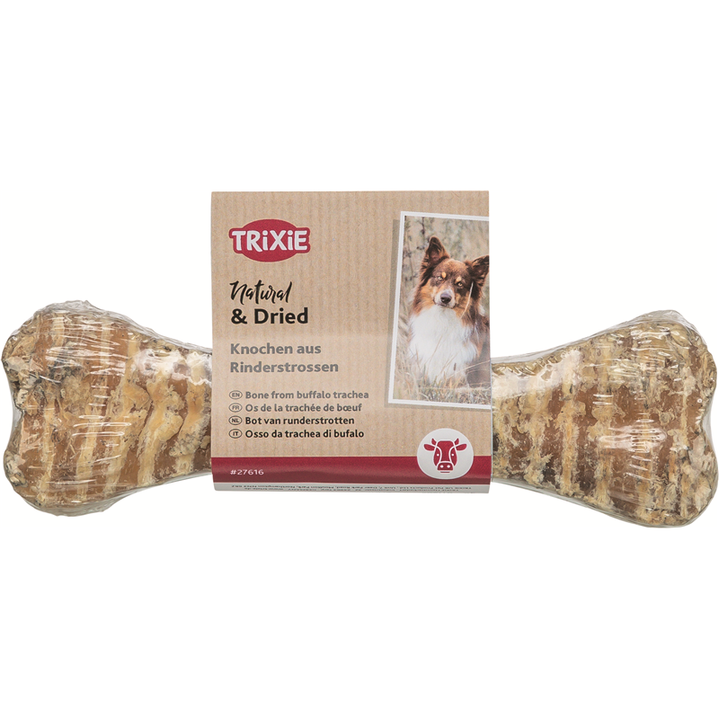Trixie Kauknochen aus Rinderstrossen 15 cm / 90 g