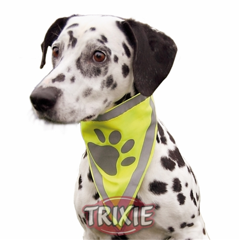Trixie Safer Life Halstuch reflektierend neongelb XL 43-60 cm