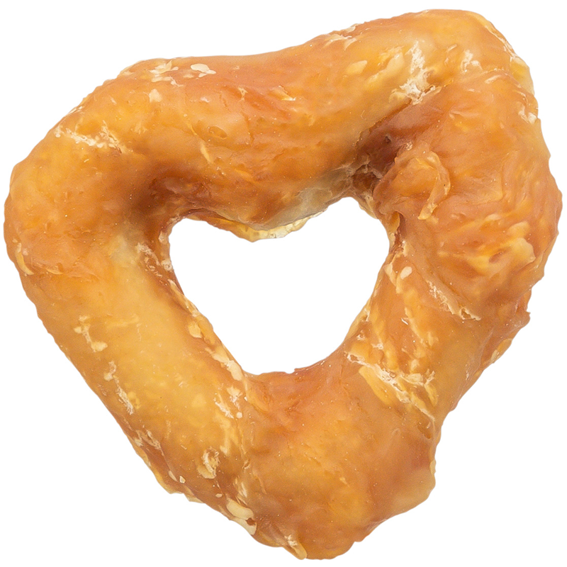 Trixie Dog Denta Fun Heart Hühnerbrust lose 6cm 20 g