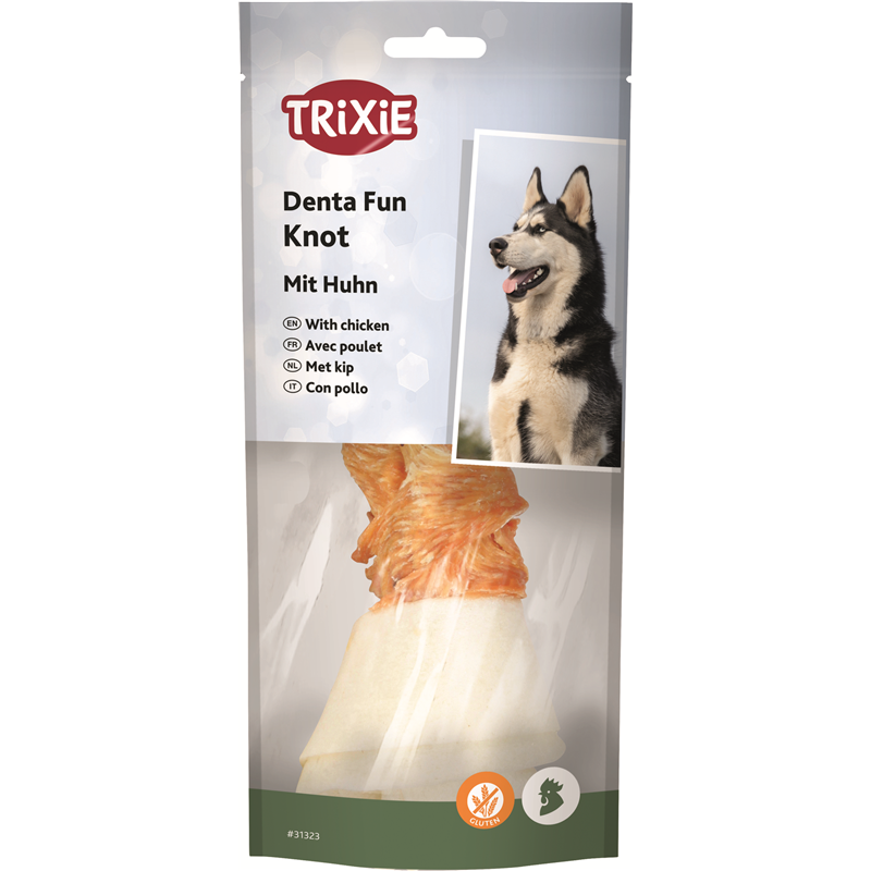 Trixie DentaFun Kauknoten Huhn 15 cm / 70 g