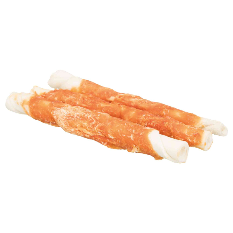 Trixie DentaFun Kaurollen Huhn 17 cm / 140 g / 3 Stück