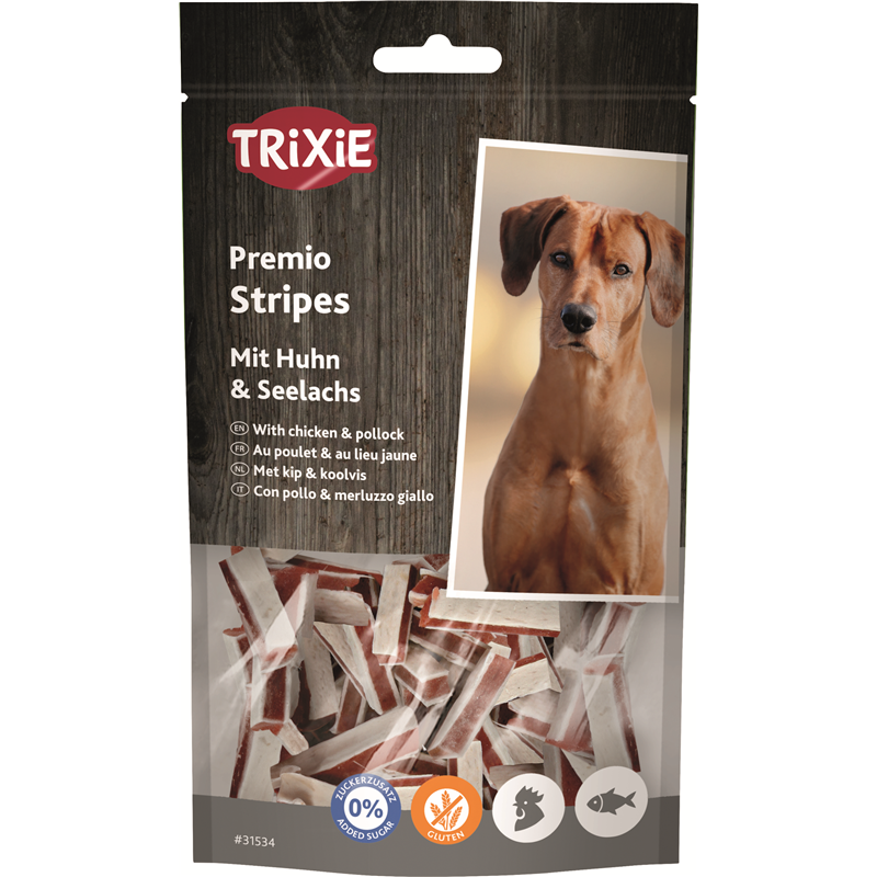 Trixie Premio Stripes Hühnchen & Seelachs 75 g