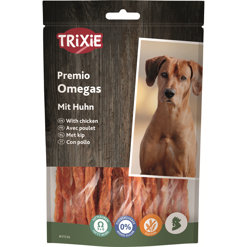 Trixie Premio Omega Stripes Hühnchen 100 g
